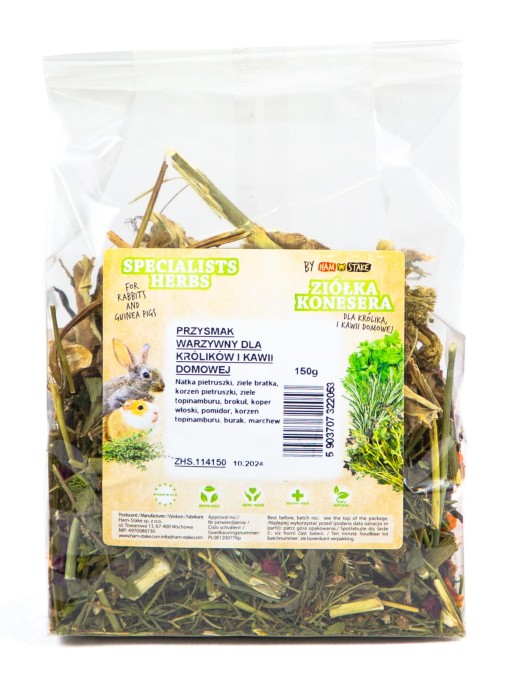 PRZYSMAK WARZYWNY DLA KRÓLIKÓW I SWINKI MORSKIEJ 150g HAM STAKE