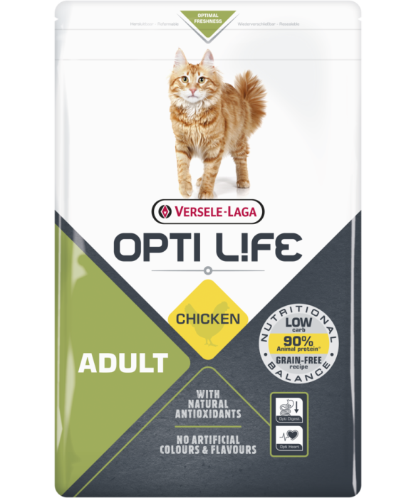 VERSELE LAGA OPTI LIFE CAT ADULT -CHIKEN -DLA DOROSŁYCH KOCIĄT