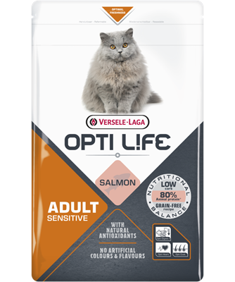 VERSELE LAGA OPTI LIFE CAT SENSITIVE-SALMON-DLA KOTÓW Z WRAŻLIWYM UKŁ POKAMOWYM