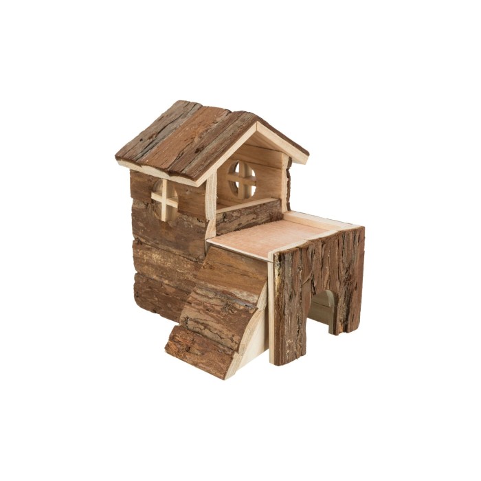 Domek dla chomika 'Bjork', drewniany, 15×15×16 cm