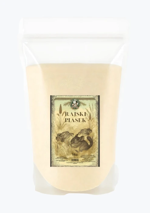 RAJSKI PIASEK-1KG piasek, pył dla szynszyli ZIOŁOWA NORKA 