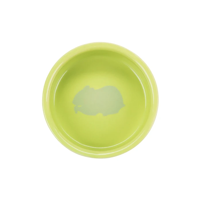 Miska ceramiczna dla chomika z  motywem chomika, 80 ml, śr. 8 cm(KOLOR LOSOWY)