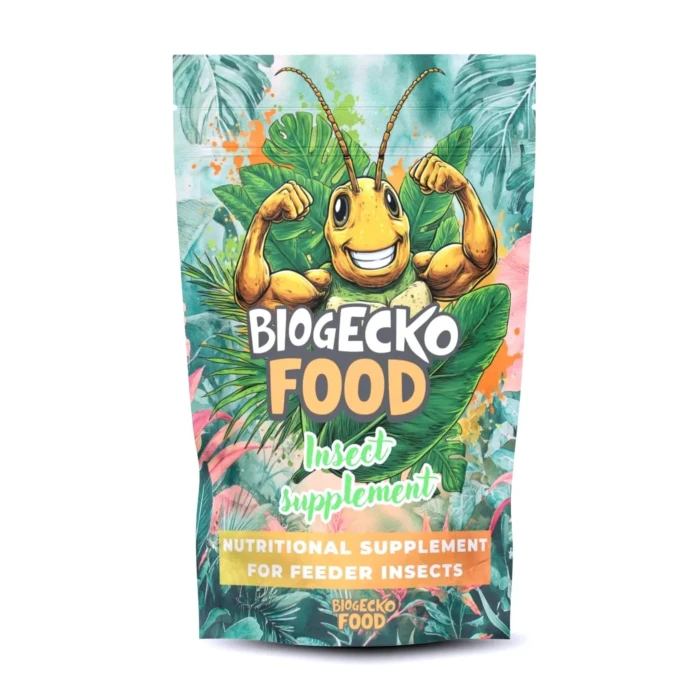 BioGecko Food – Insect Supplement | Suplement odżywczy dla owadów karmowych mączników, świerszczy 50g