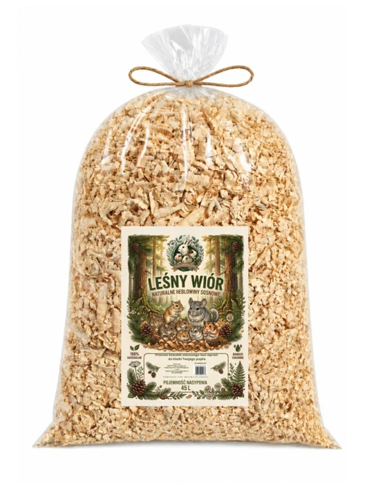 LEŚNY WIÓR-45L TROCINY SOSNOWE  Ziołowa Norka 