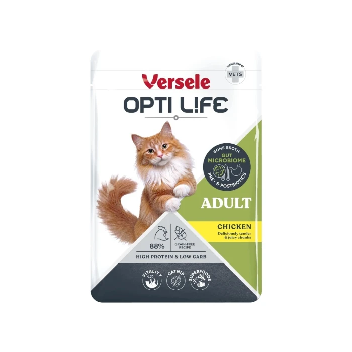 VL-OL Cat Adult Chicken Chunks in Broth sasz.85g - karma mokra monoproteinowa d la dorosłych kotów