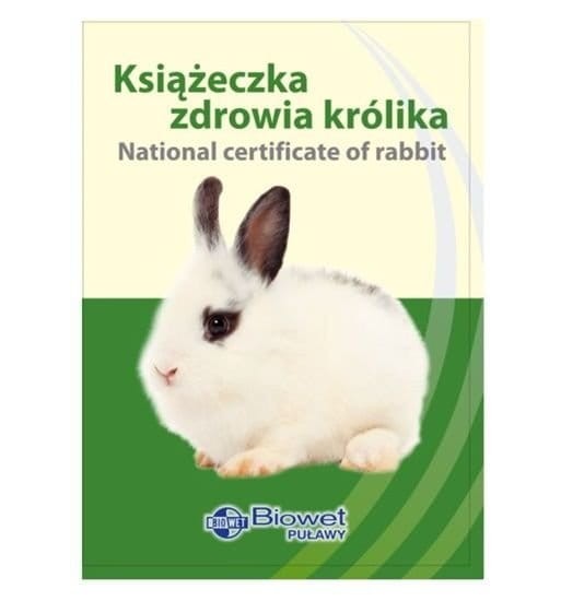 KSIĄŻECZKA ZDROWIA królika 