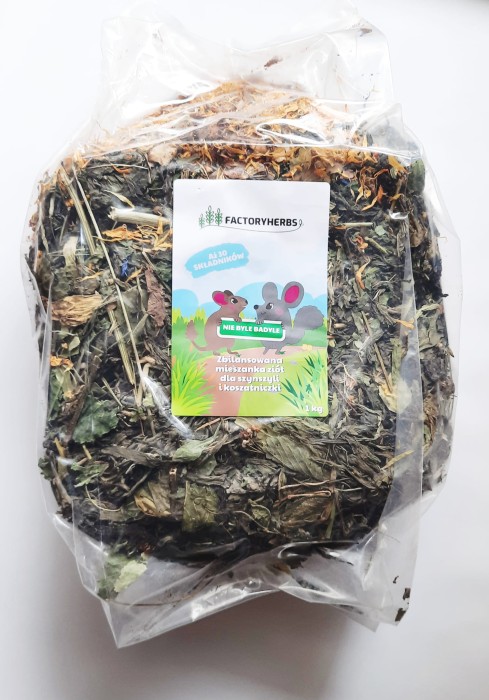 NIE BYLE BADYLE DLA SZYNSZYLI I KOSZATNICZKI 1000g FACTORYHERBS