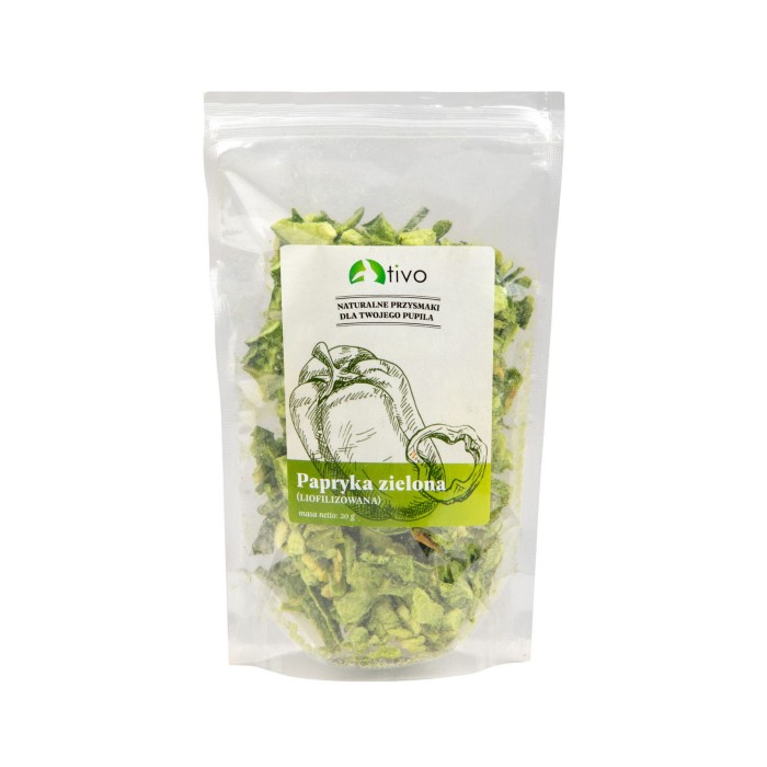 PAPRYKA ZIELONA LIOFILIZOWANA 20g TIVO