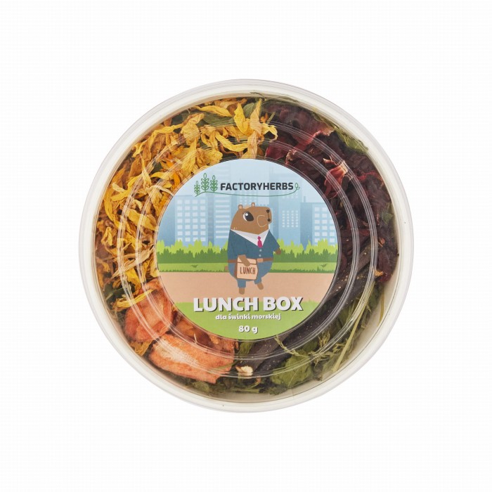 LUNCH BOX DLA ŚWINKI MORSKIEJ 80G FACTORYHERBS