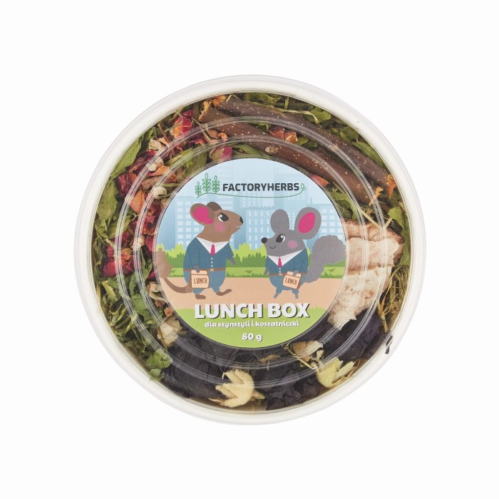 LUNCH BOX DLA SZYNSZYLA I KOSZATNICZKI 80G FACTORYHERBS